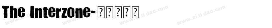 The Interzone字体转换